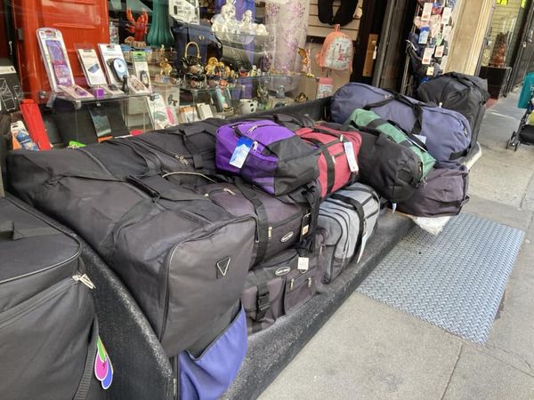 Cheap Chinatown luggage.